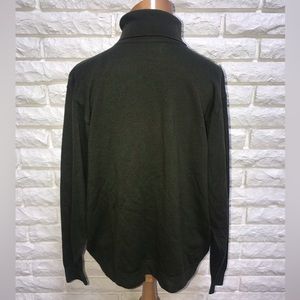 St. Michael turtleneck olive green sweater sz M